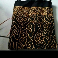 Kain batik katun paris motif mega mendung hitam