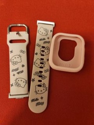 華為 Huawei watch fit3 Hello Kitty雷射印花 粉紅色silicon矽膠手錶帶