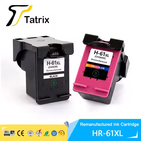 Tatrix 61 XL 61XL Premium Black Remanufactured Color Inkjet Ink Cartridge For HP61 for HP Deskjet 15