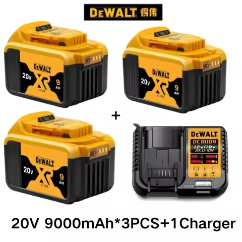 Original-DEWALT 20V battery ,9AH , rechargeable lithium-ion battery, DEWALT, DCB115, DCB118, fast ch