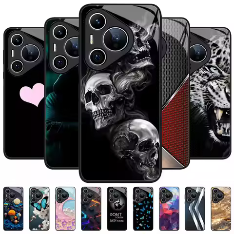 For Huawei Pura 70 Pro Case Cover P70 Pro+ Tempered Glass Case Shockproof Back Cover For Huawei Pura
