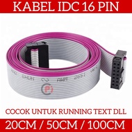 IDC Flat Cable 16 Pin Length 20 50 100 cm 16P Plus Installed Connector Wire Connector