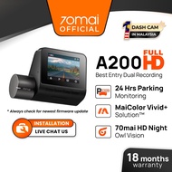 70mai Dashcam A200 Dual Channel 1080P Full HD+ HDR 24H Parking Surveillance