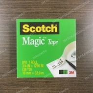 3m scotch magic tape 810 roll 3/4" x 1296"/36yrd ( 33mtr )original