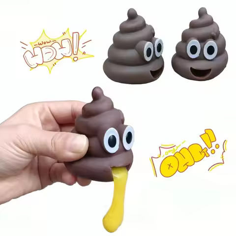 Spoof Vomit Lazy Egg Poop Fun Fun Spoof Vomit Poop Stress Ball Vomit Poop Kneading Fun 1Pc