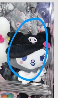 Tamagotchi x Sanrio Kuromi Plush Keychain