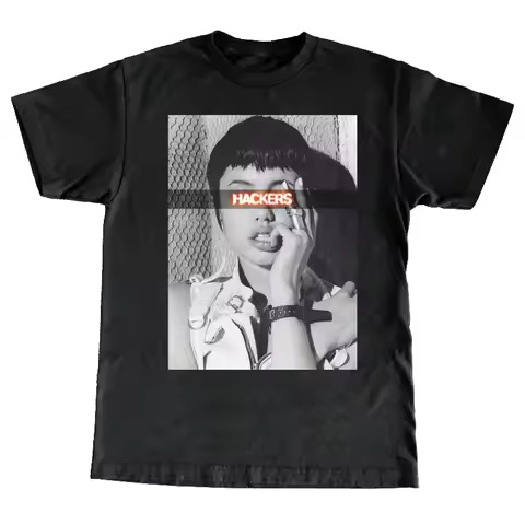 Hacker Movie T-shirt, Angelina Jolie, 90s Movie Men's Summer New Unisex Casual Fashion T-shirt