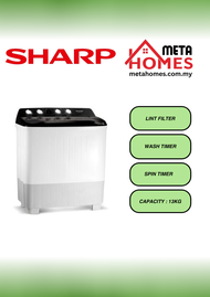 Sharp 10KG Semi Auto Washing Machine ESTP1116