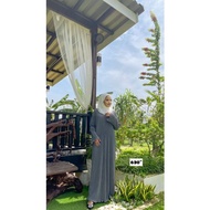 Dress Muslimah Cotton Pleated