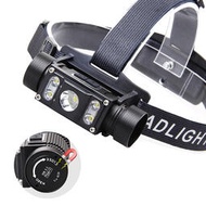 跨境XPG磁吸強光USB充電21700鋁合金防水LED燈夜釣魚燈戶外頭燈