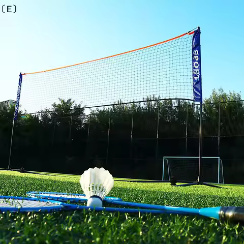 〔E〕3.1/4.1/5.1/6.1m Professional Sport Training Net For Badminton Volleyball Tennis Easy Setup Outdo