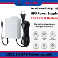ALLAN 12V1.5A Mini 5400mAh Battery 12V UPS Uninterruptible Power Supply for CCTV Camera Single UPS
