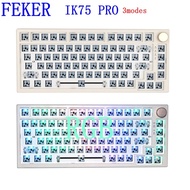 【Worth-Buy】 Feker Ik75 Pro 75% Mechanical Keyboard Diy Kit Bluetooth/2.4g Wireless Usb Interface Connection Hot Swap Rgb Dial Knob Keyboard