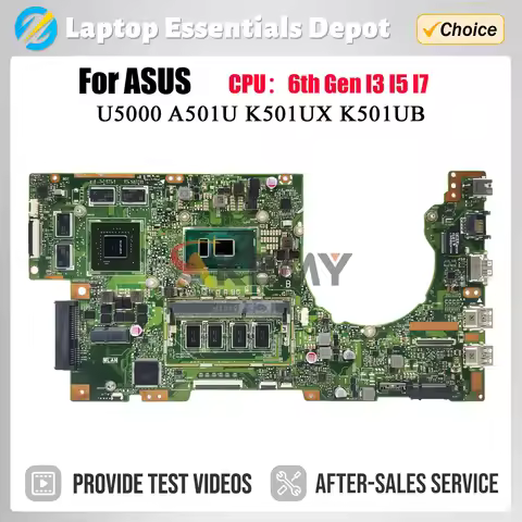 K501UX MAINboard For ASUS K501UQ K501UB K501UXM Laptop Motherboard 8GB/4GB-RAM i7-6500U i5-6200U i3-