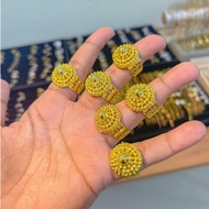 REPLIKA Borobudur ring 24krt Gold Plated Crum Light Gold 8 grams Premium Gold Replica Women's Ring