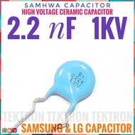Samhwa 2.2nF 1KV Ceramic Capacitor 222 1000V High Voltage Ceramic 2.2n