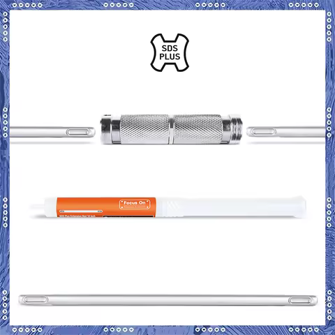 SDS PLus To SDS Plus Mount Connector Suitable For Drill Extensions, SDS PLUS Hammer Drills, And Tool