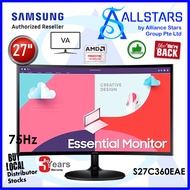 (ALLSTARS : We are Back PROMO) Samsung S27C360EAE 27 inch Essential Curved VA Monitor S3 S36C FHD Monitor Monitor / 75Hz / FreeSync / HDMI / (Warranty 3years on-site Samsung SG)