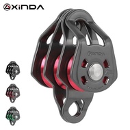 Xinda Outdoor Three Pulley Cableway Crosses Rock Climbing Rescue To Expand Hoisting Ball Bearing Pul