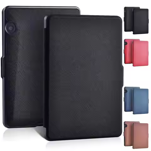 Auto Wake/Sleep e-Reader Case Shockproof PU Leather Protective Shell 6 inch Wear Resistant Smart Cov
