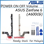 Asus Zenfone 6 ( A600CG ) Power On Off Volume Up Down Button Flex Cable Ribbon + Free Opening Tools