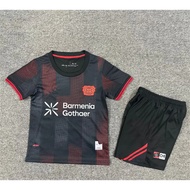 kids set 2025 26 Bayer 04 Leverkusen Jersey home children Sports Shirt kids kit 16-28