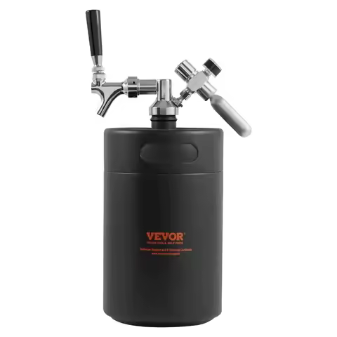 Beer Growler Tap System 170Oz 5L Mini Keg 304 Stainless Steel Pressurized Beer Growler Keg Growler w