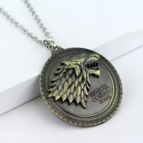 House Targaryen Dragon Necklace A Song of Ice And Fire Metal Pendant Unisex Choker Jewelry for Fans
