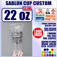Emerzed Custom Cup Screen Printing 22oz Flat and Oval FOOD GRADE Image 1 to 4 sides or circular