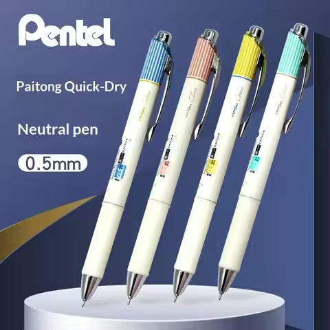 Pentel Gel Pen BLN75 Limited Edition ENERGEL Quick-drying Push Action Ballpoint Pen Student Writing 