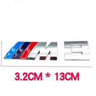 3D Metal M3 M5 Car Styling Emblem Badge Body Rear Trunk Decor Decals Sticker For BMW M Power Perform
