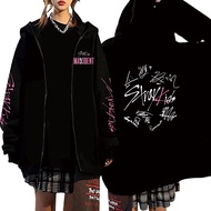 2023 Stray Kids Maxident Skzoo Zipper Hoodie Hoodies Sweatshirts Winter Warm Woman Man Clothes