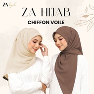 ZOE ARISAH TUDUNG BAWAL RAYA HAJI 2026 CHIFFON BIDANG 45 Shawl Plain Pastel Hijab QASDINA Shawl Chif