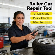 Tyre Patch Tool Roller Handle Plastic 6/12mm Dia Car Bike Motorcycle Repair
