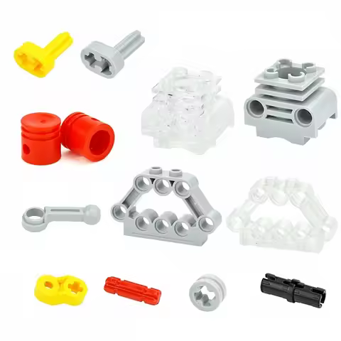 Moc Technical Parts Axle Pin Connectors Bolted Connection Building Blocks MOC Bricks Assembles Toys 
