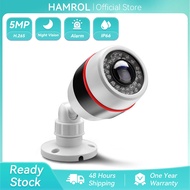 Hamrol 5MP 1080P AHD Camera 1.7MM Fisheye Lens 180Degree Panoramic Night Vision Waterproof Outdoor C
