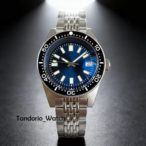 Tandorio 62MAS Style Miyota 8215/PT5000 Mechanical Men Watch 30ATM Domed Sapphire Glass 41mm Diving 