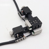 Maxgeek FEY4015 40x40mm/1.6x1.6" XY Axis Sliding Table Sliding Stage Cross Roller Type Motorized Pla