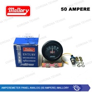 (50 Ampere) Mallory Ampere Meter Analog Panel