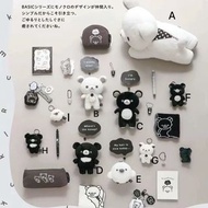 Rilakkuma mono tone black & white plush keyring 鬆弛熊 黑白系列 公仔 鎖匙扣 掛件