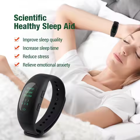 Micro-current pulse rest hypnosis insomnia artifact relieve anxiety wristband watch Intelligent elec