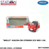 WELLY 43625H-CW CITROEN 2CV RED 1-36
