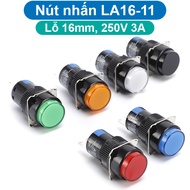 Release push button LA16-11 16mm 3 pins AC 250V 1A / DC 30V 0.5A