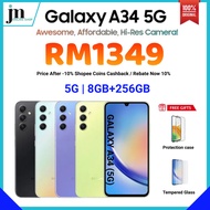 SAMSUNG GALAXY A34 5G | 8GB + 256GB | 6.6” AMOLED | 5000mAh Battery | 100% Original Samsung Malaysia