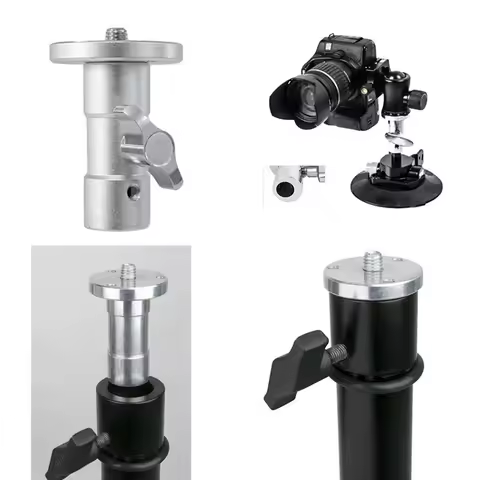 DearKol C Stand Light Stand Adapter Camera Mount Tripod Screw 1/4 "3/8" and 5/8" Fixing Nut Photo St