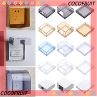 COCOFRUIT 1Pcs Wall Socket Waterproof Box Bathroom Self-Adhesive Power Outlet Supplies Protection Socket