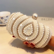 Pearl Clutch Bag Bridesmaid Bag Clutch Bag Female Diamond Rhinestone Clutch Bag Banquet Dinner Bag B