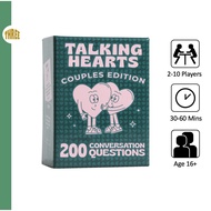 [SG STOCK]Talking Hearts Conversation Cards - Couple Card Game for Date Nights & Travel Adventures