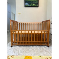 เตียงไม้เด็ก เตียงเด็ก katoji แบรนด์ญี่ปุ่นงานพร้อมกล่อง เตียง2ชั้นพร้อมที่เก็บของ