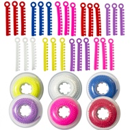 20Pcs+1Roll 3D stereo motifs Elasticity Rubber  Rubber Chain 15Feet